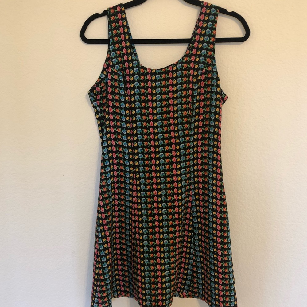 Vintage floral mini dress